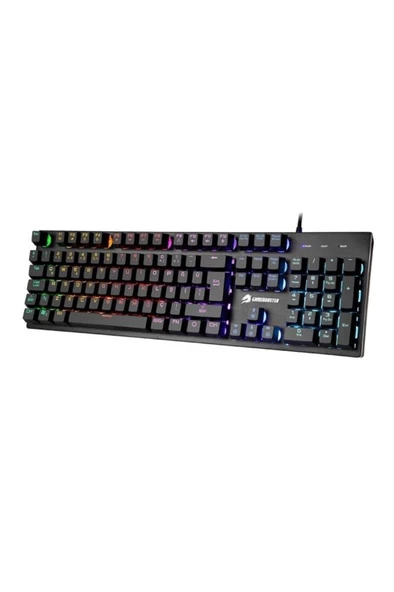 GAMEBOOSTER Gb-g76k Usb Q Trk Rainbow Aydınlatmalı Semi-mechanical Siyah Gaming Klavye