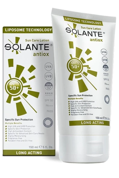 Solante Antiox Spf 50 Güneş Koruyucu Losyon 150 ml