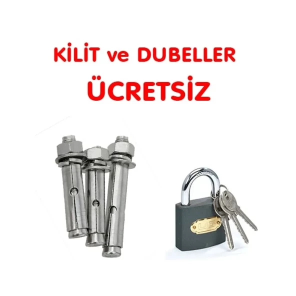 Park Demiri Otopark Bariyeri Park Demiri Kilitli Katlanır Otopark Bariyeri (2 ADET) (Destekli) - 6