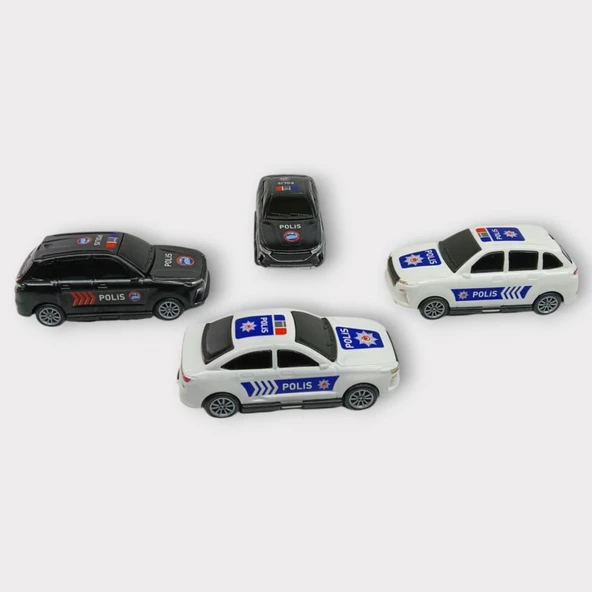 Çek Bırak TOGG Polis Arabası - 4lü Set - 2