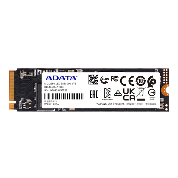 A-Data LEGEND 900 1TB NVMe PCIe Gen4x4 5400MB\s 7000MB\s SLEG-900-1TCS  M.2 2280 SSD Disk - 2