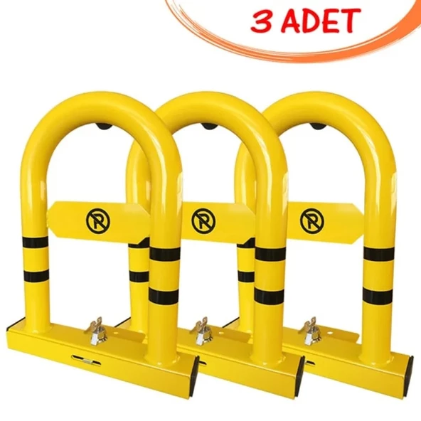 Otopark Bariyeri Ostim Master Gömme Kilitli Yatar Park Bariyeri Direği (3 ADET) - 2
