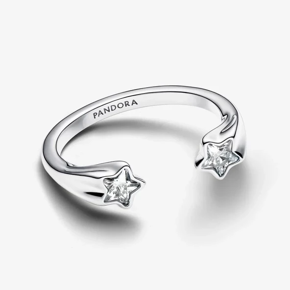 Pandora Kayan Yıldızlar Açık Yüzük  193582C01-52 - 2