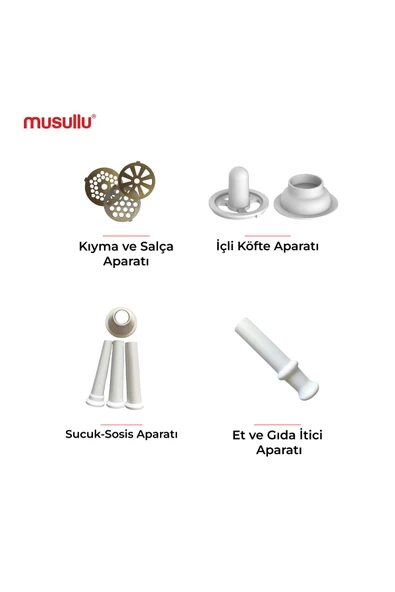 Musullu MT-G1300M 1300 W Kıyma Makinesi - 5