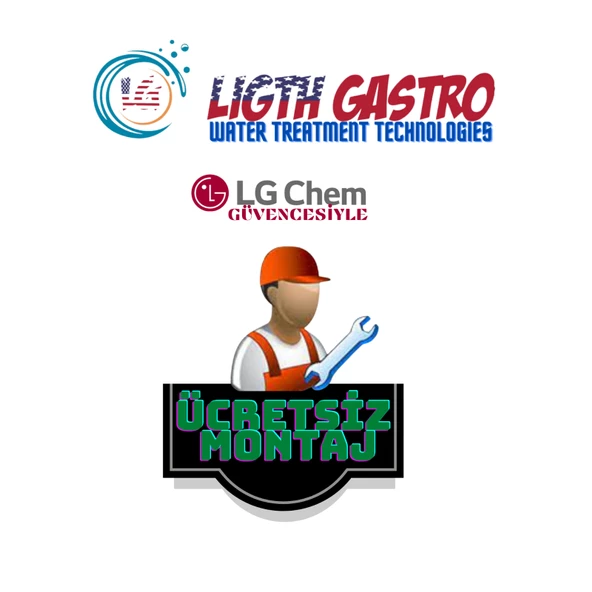 LİGHT GASTRO PLUS SİYAH BEYAZ MONTAJ DAHİL 12 LİTRE 7 FİLTRE 14 AŞAMA SU ARITMA CİHAZI - Resim 2