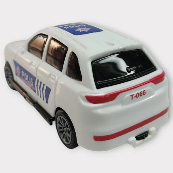 Çek Bırak TOGG Polis Arabası -Beyaz Hatchback - 3