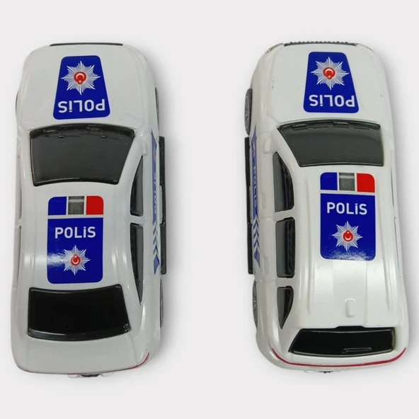 Çek Bırak TOGG Polis Arabası - 2li Beyaz - 5