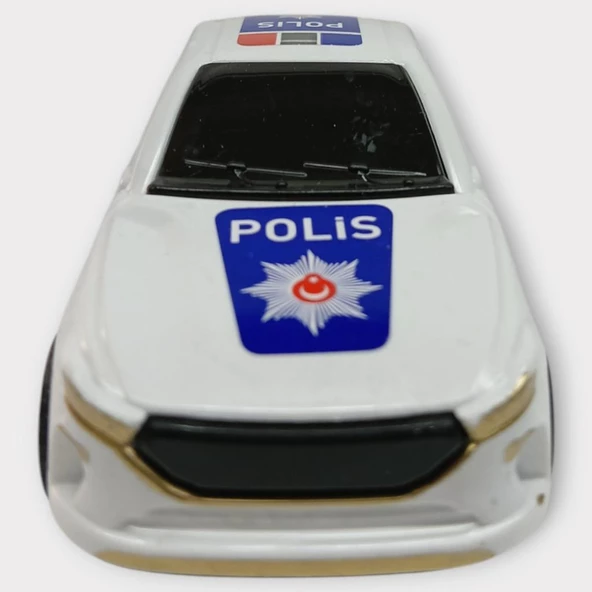 Çek Bırak TOGG Polis Arabası -Beyaz Sedan - 4