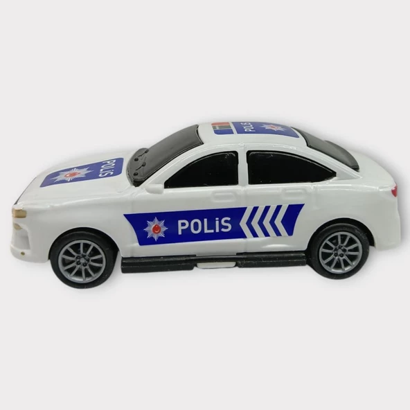 Çek Bırak TOGG Polis Arabası -Beyaz Sedan - 2