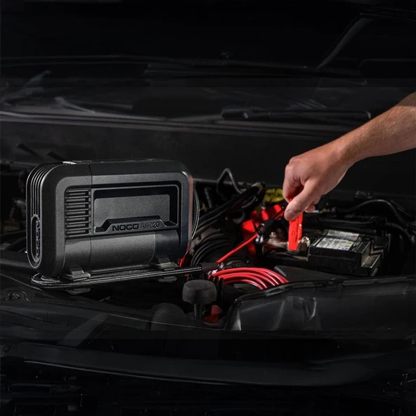 NOCO AIR20 12Volt Akü Bağlantı Maşalı 100 PSI Ayarlanabilir Dijital Basınç Göstergeli Profesyonel Lastik Şişirme Pompası - Resim 11