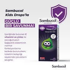 Sambucol Kids Drops 20 ml - Resim 3