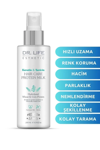 DR. LİFE SAÇ BESLEYİCİ VE KERATİN SAÇ BAKIM SÜTÜ SPREY 200ML