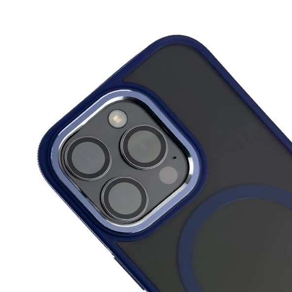 Iphone 14 Toland MagSafe Kılıf - Lacivert  Lacivert - 4