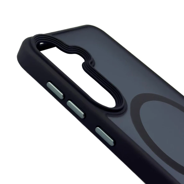 Samsung S24+ Plus Solis MagSafe Kılıf - Siyah  Siyah - 2