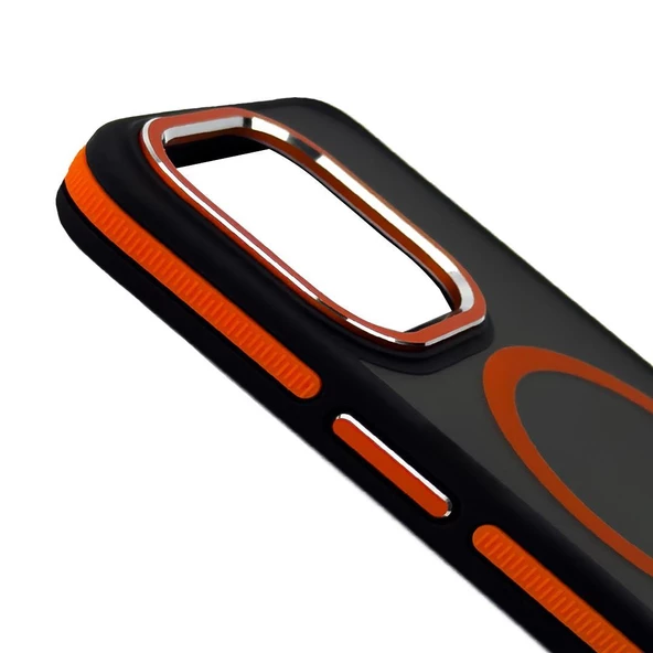 Iphone 15 Pro Toland MagSafe Kılıf - Turuncu  Turuncu - 2
