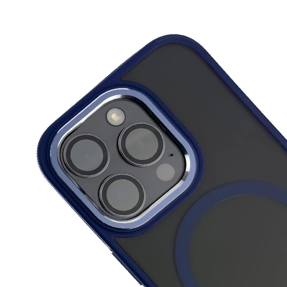 Iphone 13 Pro Max Toland MagSafe Kılıf - Lacivert  Lacivert - 4