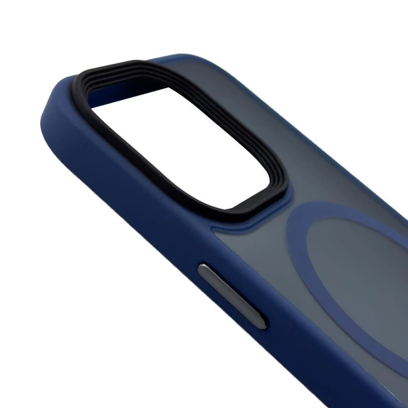 Iphone 14 Solis MagSafe Kılıf - Lacivert  Lacivert - 3