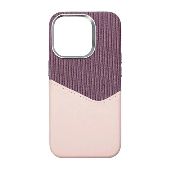 Iphone 12 Elega Deri Kılıf - Pembe Pembe