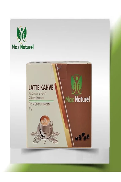 MAX NATUREL ASTRAGALUS VE TARÇIN KARIŞIMLI LATTE KAHVE - 18G X 20 ŞASE BİTKİSEL KARIŞIM