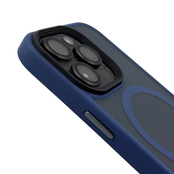 Iphone 14 Plus Solis MagSafe Kılıf - Lacivert  Lacivert - 4