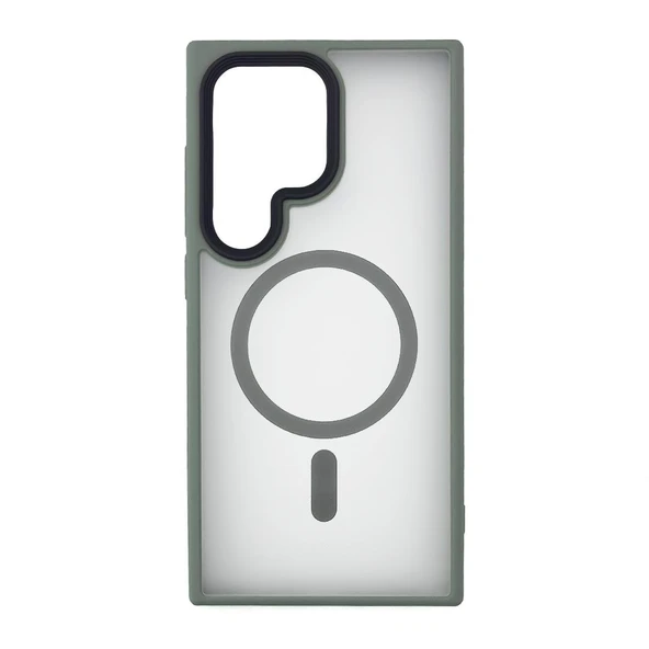 Samsung S24 Ultra Solis MagSafe Kılıf - Gri  Gri