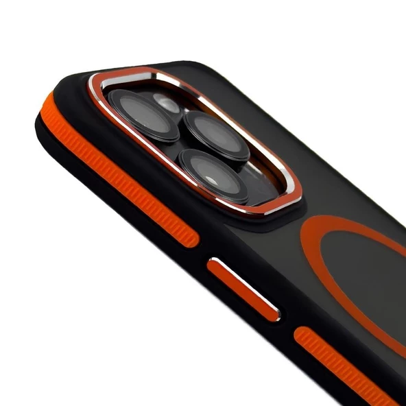 Iphone 14 Plus Toland MagSafe Kılıf - Turuncu  Turuncu - 3