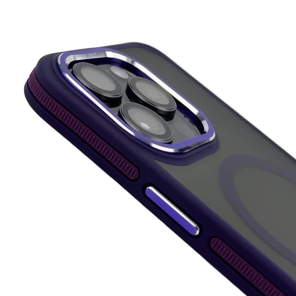 Iphone 14 Pro Max Toland MagSafe Kılıf - Mor  Mor - 3