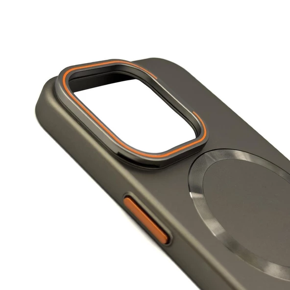 Iphone 13 Suvin Stantlı Kılıf - Gri Gri - 2