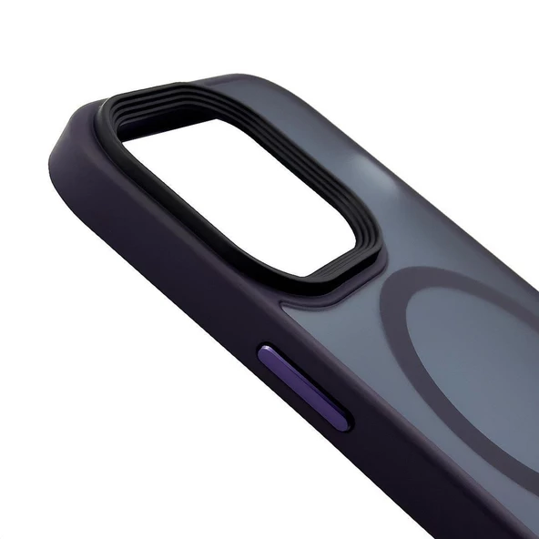 Iphone 14 Pro Max Solis MagSafe Kılıf - Mor  Mor - 3