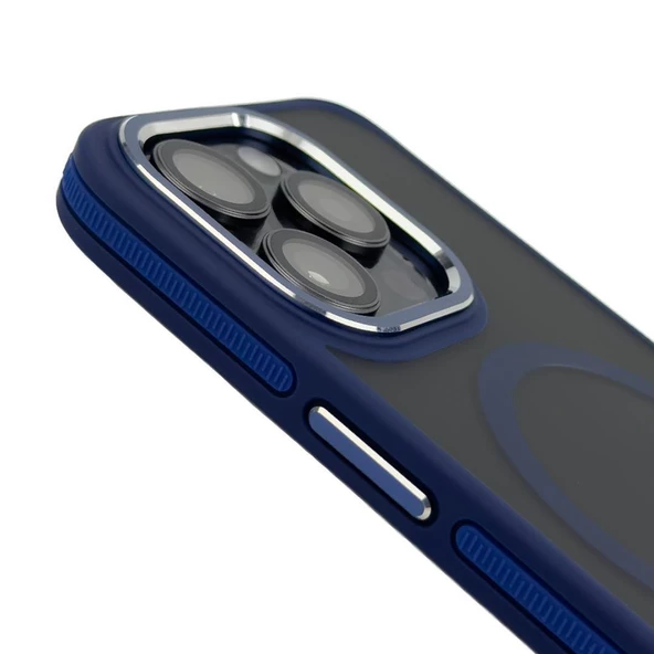 Iphone 13 Pro Max Toland MagSafe Kılıf - Lacivert  Lacivert - 3