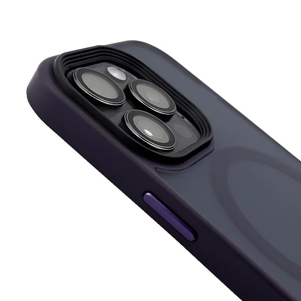 Iphone 14 Pro Max Solis MagSafe Kılıf - Mor  Mor - 4