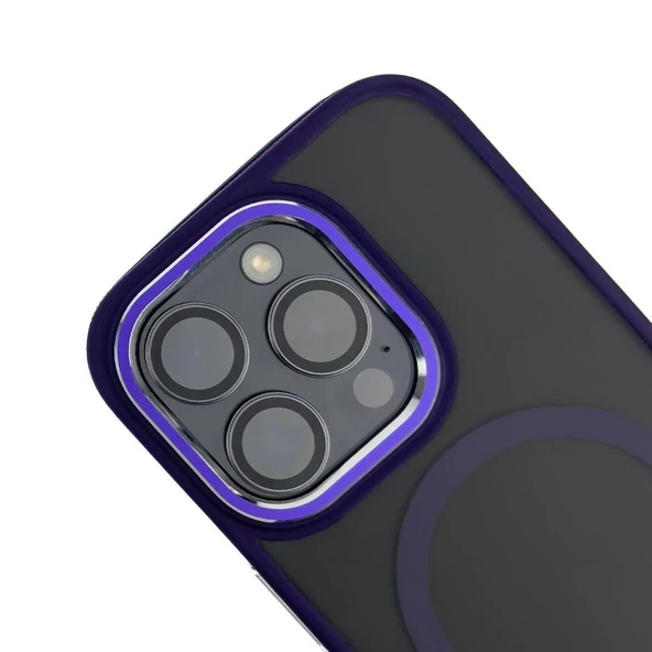 Iphone 15 Pro Max Toland MagSafe Kılıf - Mor  Mor - 4