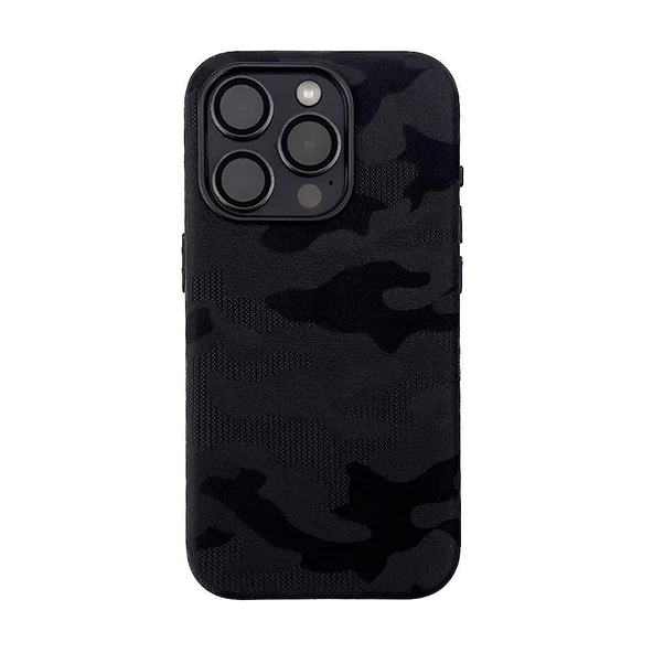 Iphone 14 Pro Max Fortis Kamuflaj Kılıf - Siyah Siyah - 2
