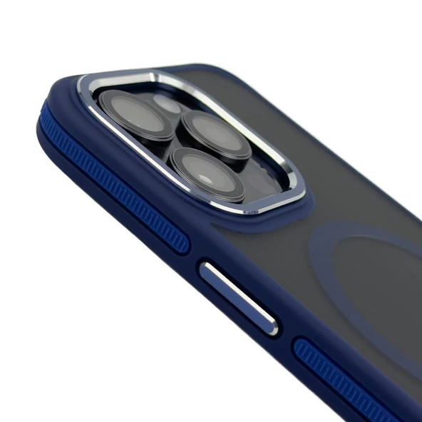 Iphone 14 Toland MagSafe Kılıf - Lacivert  Lacivert - 3