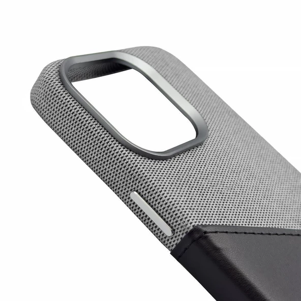 Iphone 15 Pro Elega Deri Kılıf - Siyah Siyah - 3