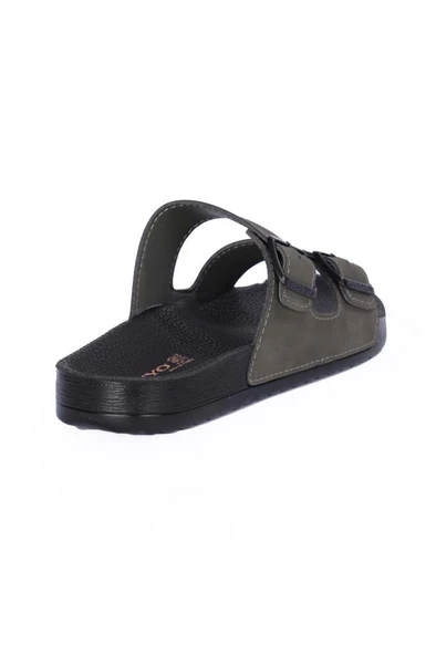 Ceyo BAHAMA-10 Anatomik Taban Erkek Terlik Haki 40-45 - Resim 4