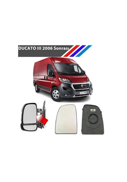 Fiat Ducato 3 Kasa Sağ Dış Ayna Üst Camı Yolcu Tarafı Isıtmalı M3333