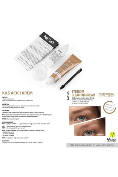 Kaş Boyama Seti Kaş Açıcı Krem %100 Vegan - 3