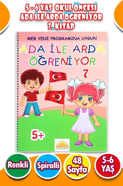 Ada ile Arda Öğreniyor Seti 7. Kitap - 48 Sayfa