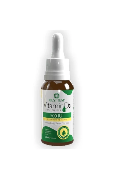 BESTTEM VİTAMİN D3 ORAL DAMLA - 500 IU - 20 ML