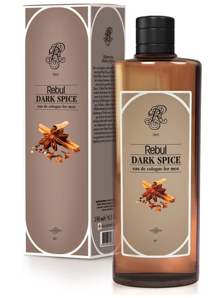 Rebul Dark Spice Kolonya Cam Şişe 250 ml