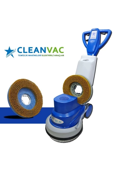 CLEANVAC SC42 Halı Yıkama Makinası Cilalama Makinası ve Halı Fırçalama Makinası 42 Cm - 2