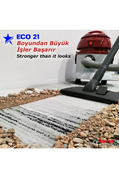 CLEANVAC Toz torbasız Elektrik Süpürgesi ECO 21