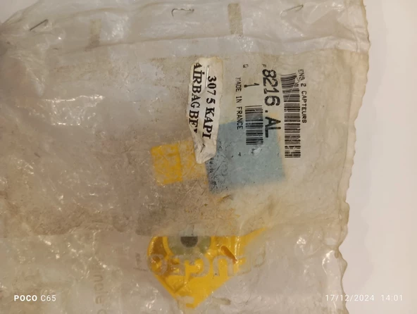 Peugeot 307 Airbag Darbe Sensörü 8216al - 2