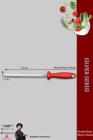 Lazbisa Silver Serisi Masat Mutfak Bıçak Bileme Aleti Masatı (MFT-245) - 2