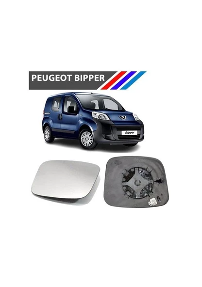 Peugeot Bipper Sol Dış Ayna Camı Sürücü Tarafı Isıtmalı M3335B - 3