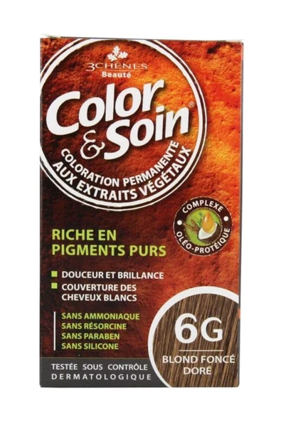 Color Soin 6G Blond Fonce Dore Dark Golden Blond Koyu Altın Sarısı