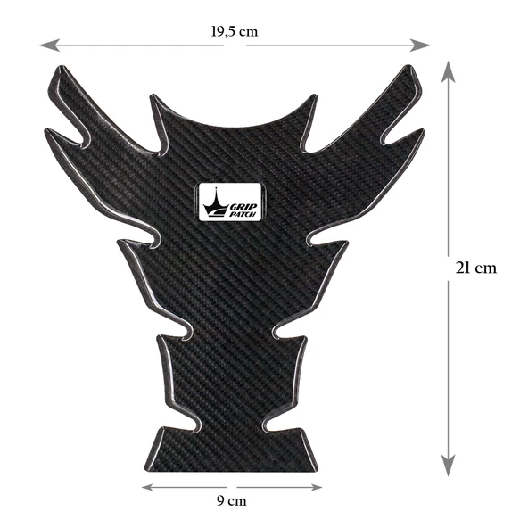 Grippatch Aprilla, KTM, Kawasaki, Suzuki ile Uyumlu Universal 6D Karbon Tank Pad GC03 - 8