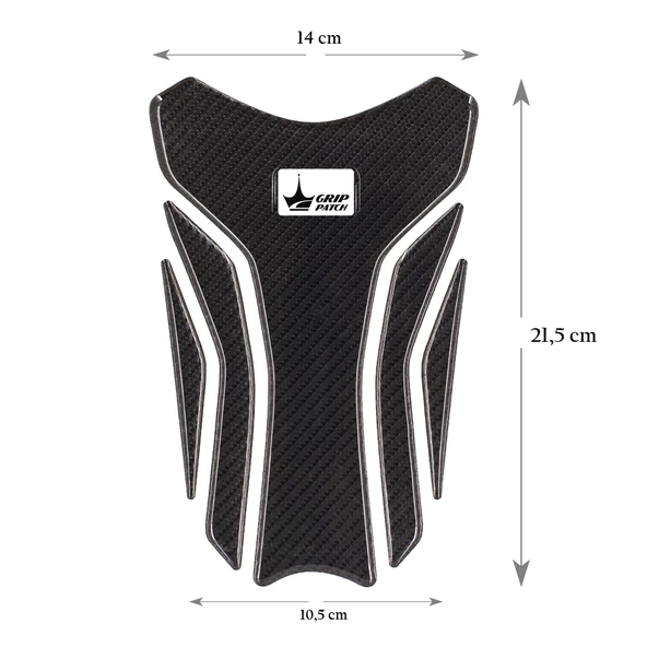 Grippatch Aprilla, KTM, Kawasaki, Suzuki ile Uyumlu Universal 6D Karbon Tank Pad GC07 - 2