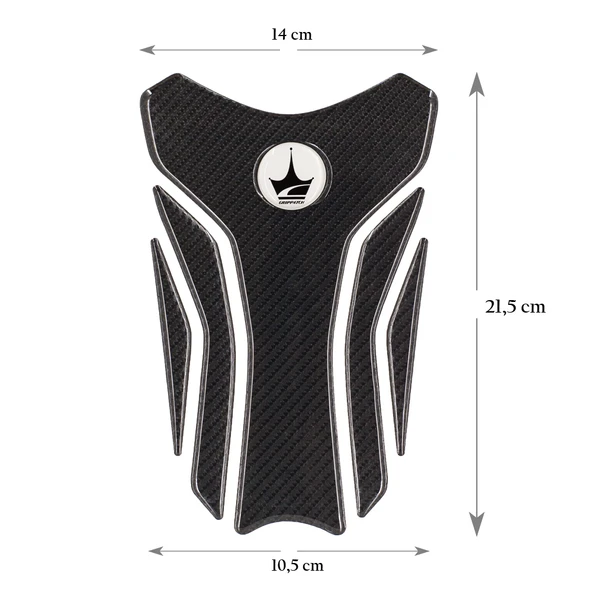 Grippatch Yamaha, BMW, Honda ile Uyumlu Universal 6D Karbon Tank Pad GC07 - 1